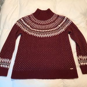 Eddie Bauer Fair Isle Wool + Mohair Blend Sweater